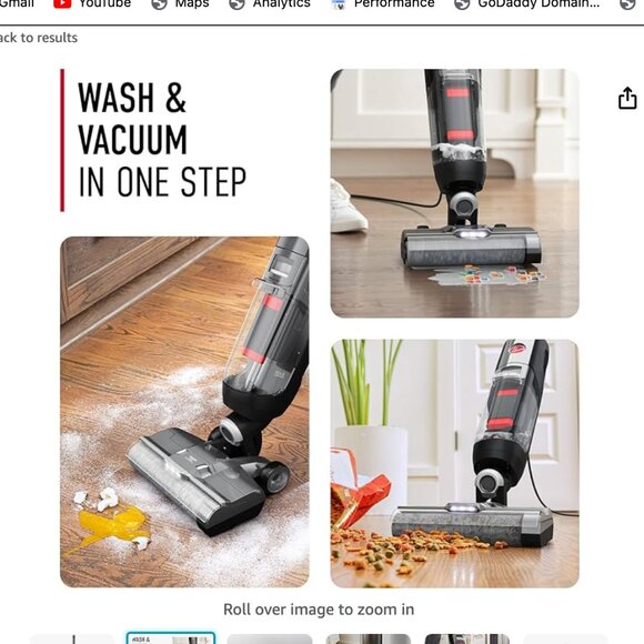 Hoover Streamline Corded Hard Floor Cleaner, Wet Dry Vacuum NEW IN BOX - Picture 3 of 6